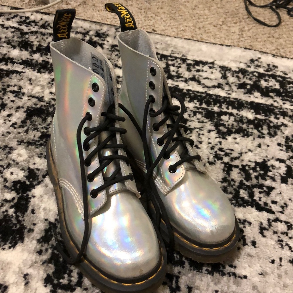 Silver Lazer Dr. Martens